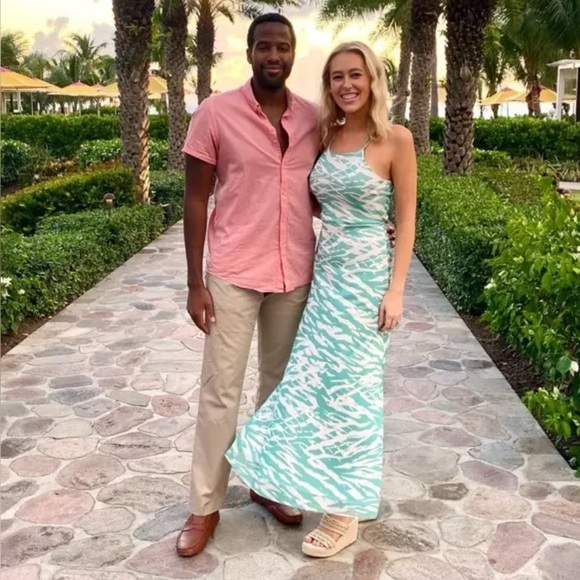 Slate & Willow
Blue Printed Slip Dress size Medium - Picture 4 of 14